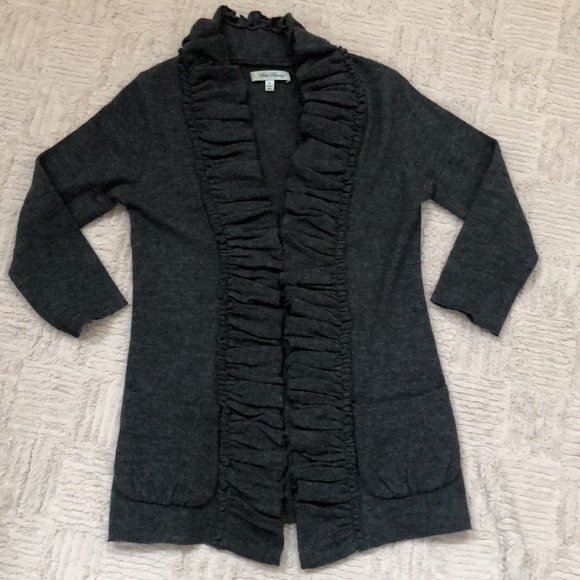 100% wool sweater cardigan grey Size Small, Like new condition - Picture 10 of 16